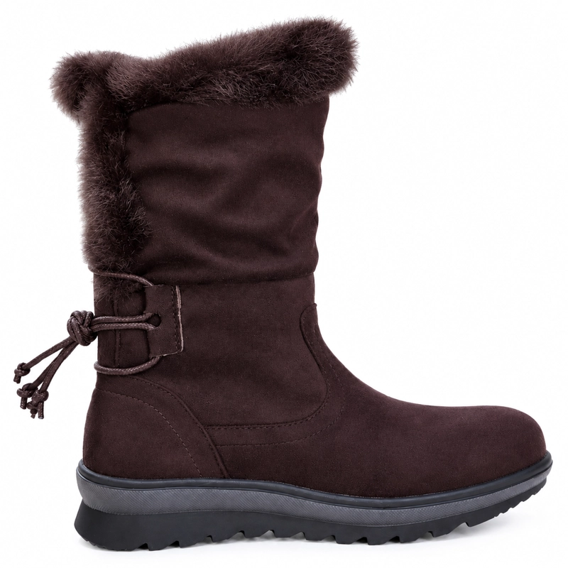 BOTA MUJER CAÑA MEDIA CAFE  CHOCOLATE SIN TACO 7141 - 5