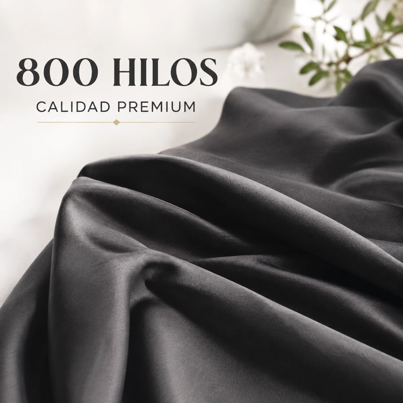 JUEGO DE SABANAS 800 HILOS 2.0 PLAZAS- 4 PIEZAS 812 - 8