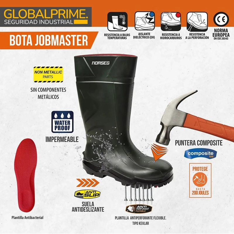 BOTA INDUSTRIAL PU TE RMICA JOBMASTER - 8