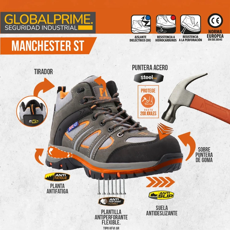 BOTIN DE SEGURIDAD MANCHESTER ST - 6