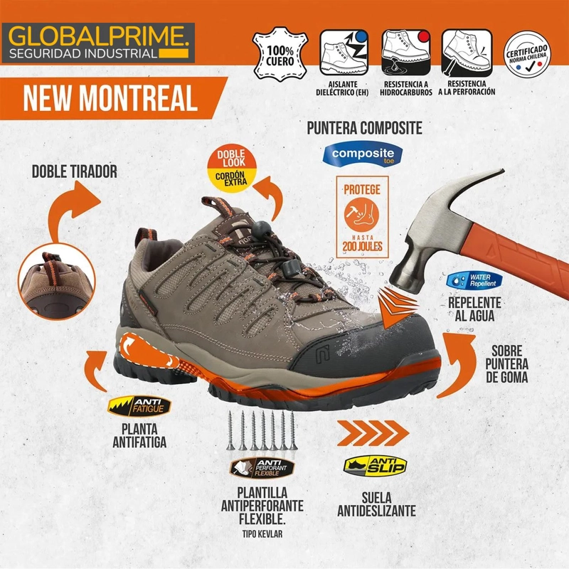 ZAPATILLA DE SEGURIDAD NEW MONTREAL - 6
