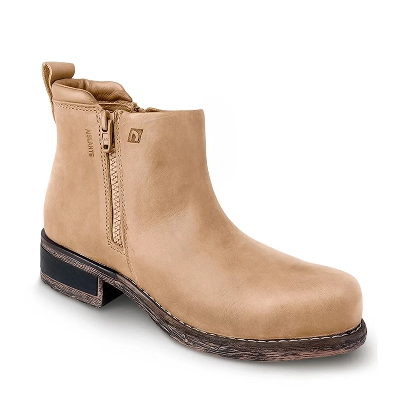 BOTIN DE SEGURIDAD NICE BEIGE PUNTERA DE ACERO - 1