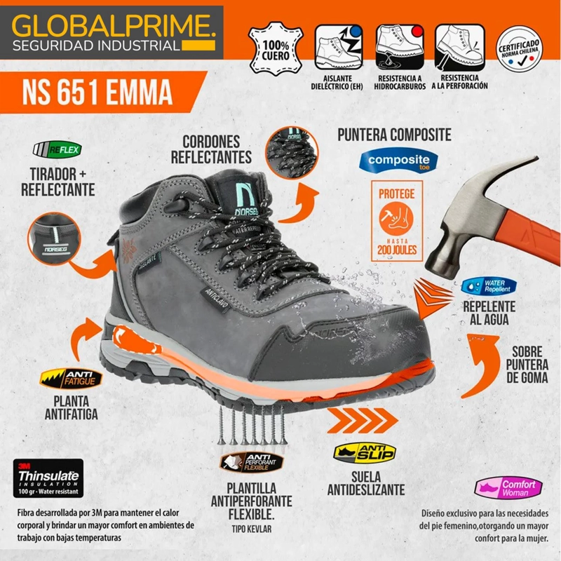 BOTIN DE SEGURIDAD NS-651 EMMA - 7