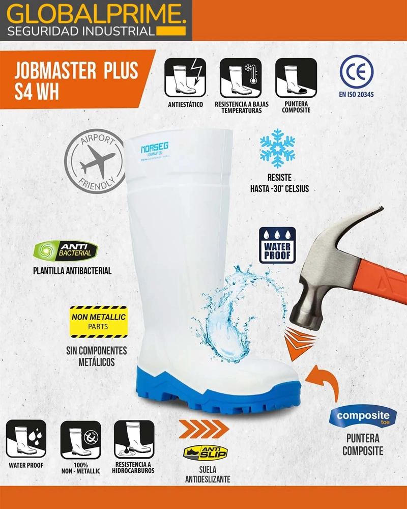 BOTA INDUSTRIAL PU TERMICA JOBMASTER PLUS S4 WH - 6