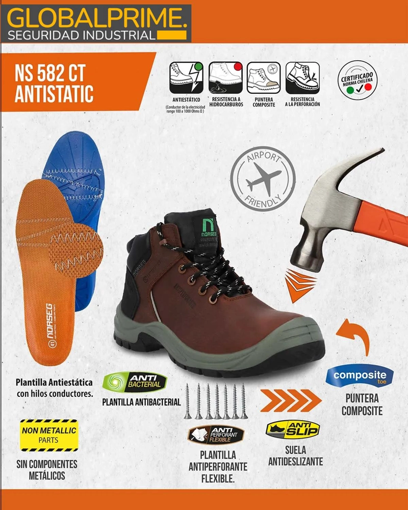 BOTIN DE SEGURIDAD ANTIESTATICO NS 582 CT - 7
