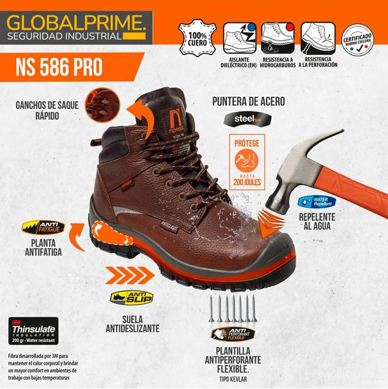 BOTIN DE SEGURIDAD NS-586 PRO CT - 7