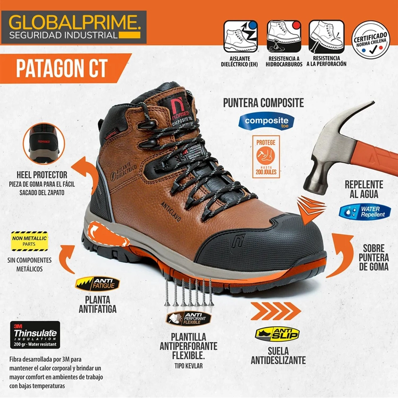 BOTIN DE SEGURIDAD PATAGON CT - 7