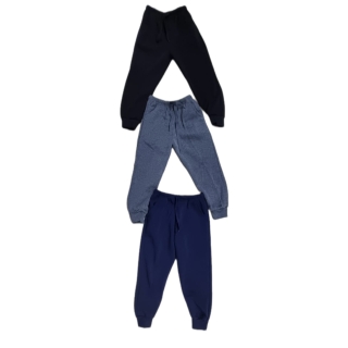 PACK 3 PANTALONES BUZO NIÑO ALGODON - 1