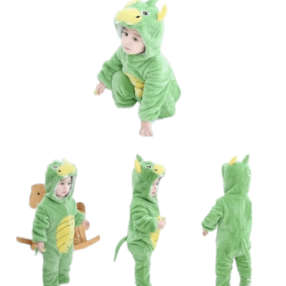 PIJAMA ENTERITO POLAR BEBÉS DRAGÓN - 1