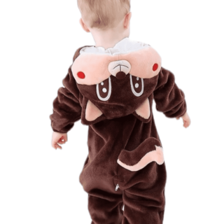 PIJAMA ENTERITO POLAR BEBÉS ARDILLA - 1