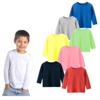 PACK 3 CAMISETAS NIÑO ALGODÓN M/LARGA COLORES SURTIDOS - 1