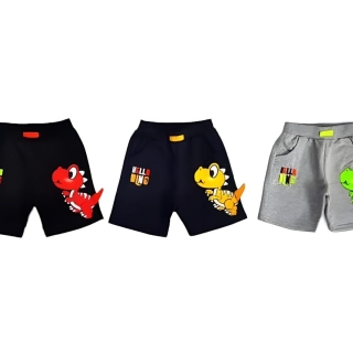 PACK 3 SHORT NIÑO ALGODÓN CON DISEÑO - 1