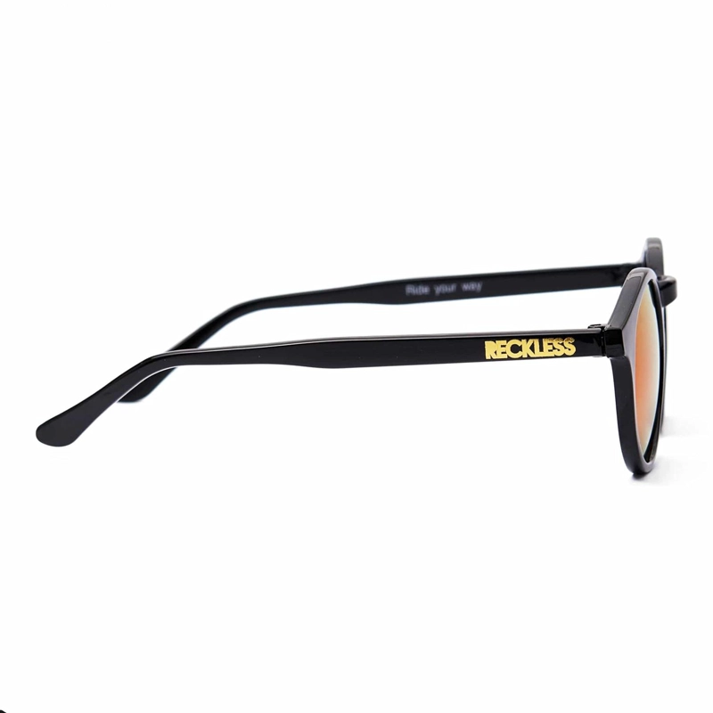 LENTES SOL RECKLESS CUJAS NEGRO ROJO PROTECCIÓN UV 400 - 3