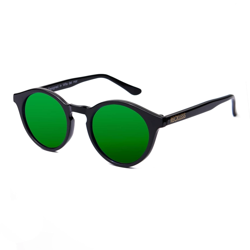 LENTES SOL RECKLESS CUJAS NEGRO VERDE PROTECCIÓN UV 400 - 2