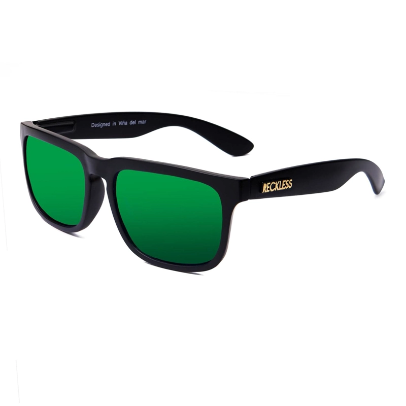 LENTES SOL RECKLESS ROCKET V2 NEGRO VERDE PROTECCIÓN UV 400 - 2