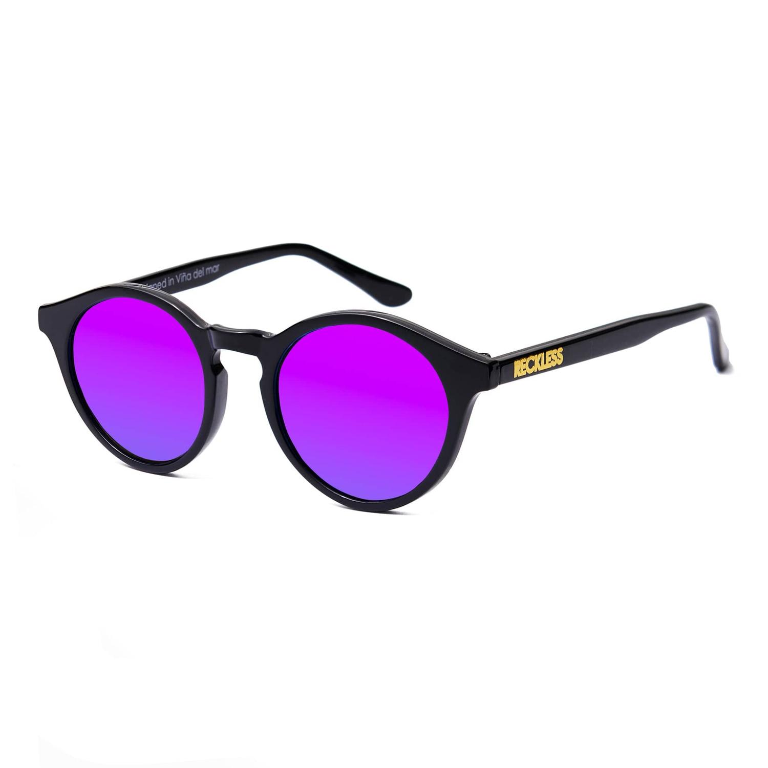 LENTES SOL RECKLESS NUEVO CUJAS NEGRO PÚRPURA PROTECCIÓN UV 400 - 2