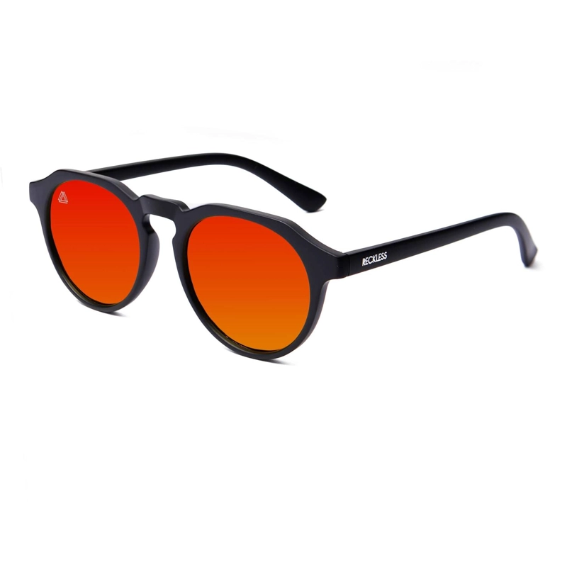 LENTES SOL RECKLESS STONE NEGRO ROJO PROTECCIÓN UV 400 - 2
