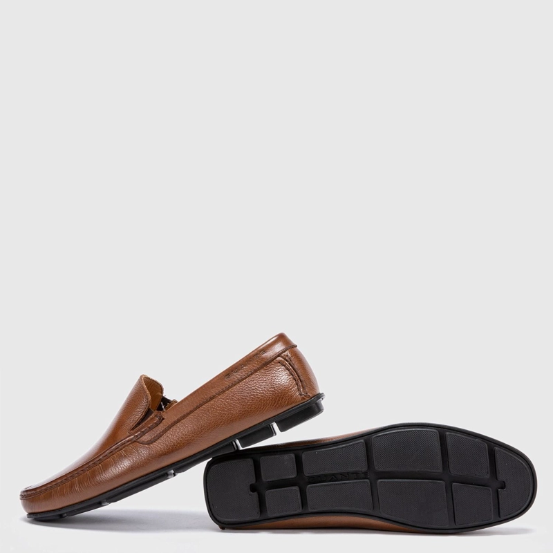 MOCASIN DE CUERO HOMBRE GUANTE WHISKY ANCONA 0034359 - 4