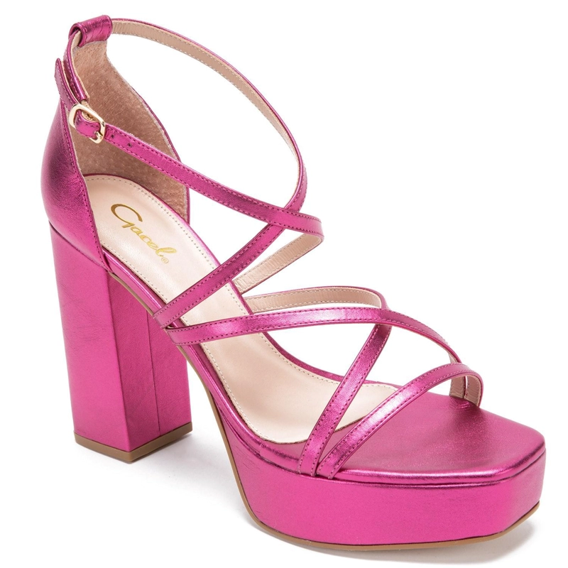 SANDALIA DE CUERO MUJER GACEL ROSADO BLAKE - 2
