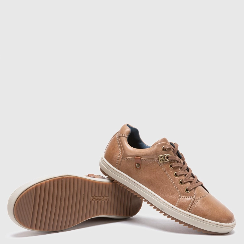 ZAPATILLA DE CUERO HOMBRE GUANTE CAFE  KANSAS 0034273 - 4