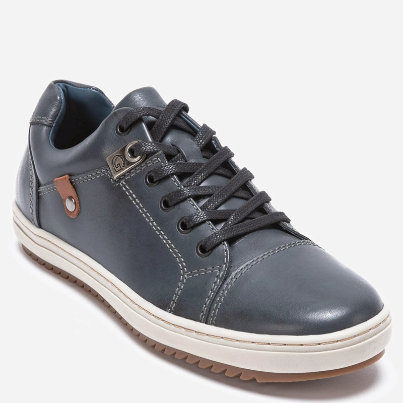 ZAPATILLA DE CUERO HOMBRE GUANTE GRAFITO KANSAS - 3