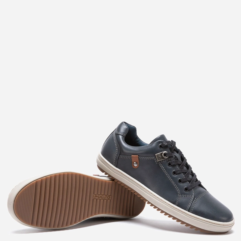 ZAPATILLA DE CUERO HOMBRE GUANTE GRAFITO KANSAS - 4