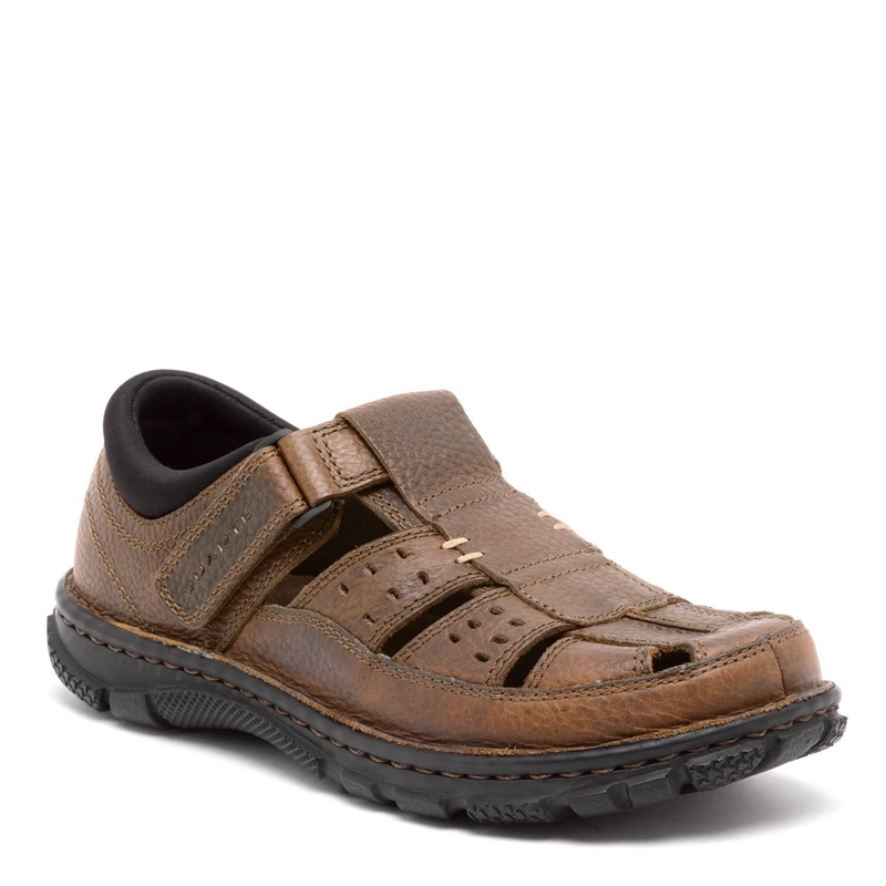 SANDALIAS HOMBRE GUANTE CUERO CERRADA BUDAPEST BRANDY - 2