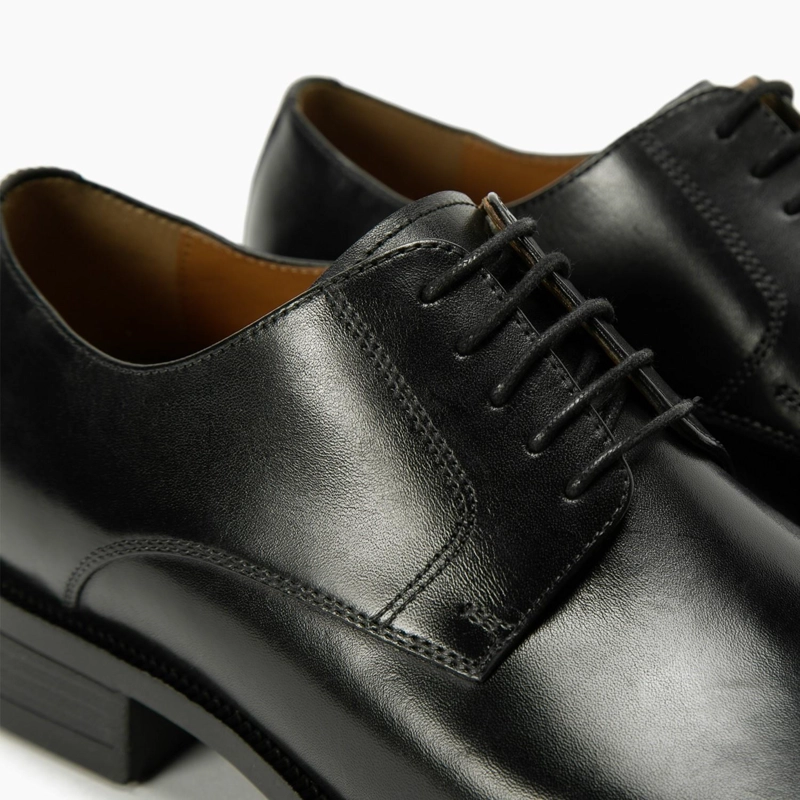 ZAPATO DE CUERO HOMBRE GUANTE NEGRO BALTIMORE - 4