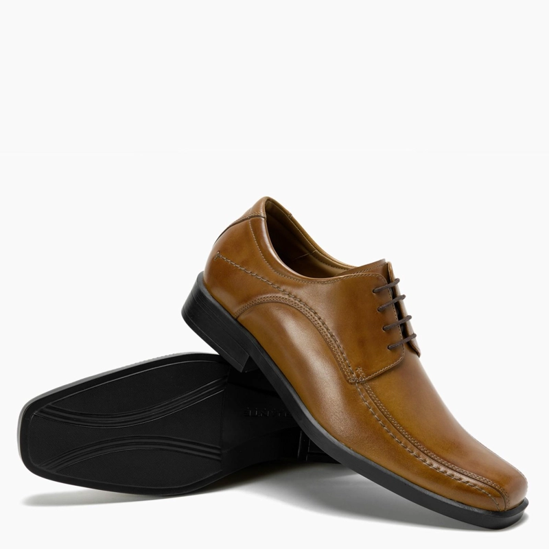 ZAPATO DE CUERO HOMBRE GUANTE CAMEL FIRENZE 0033147 - 2