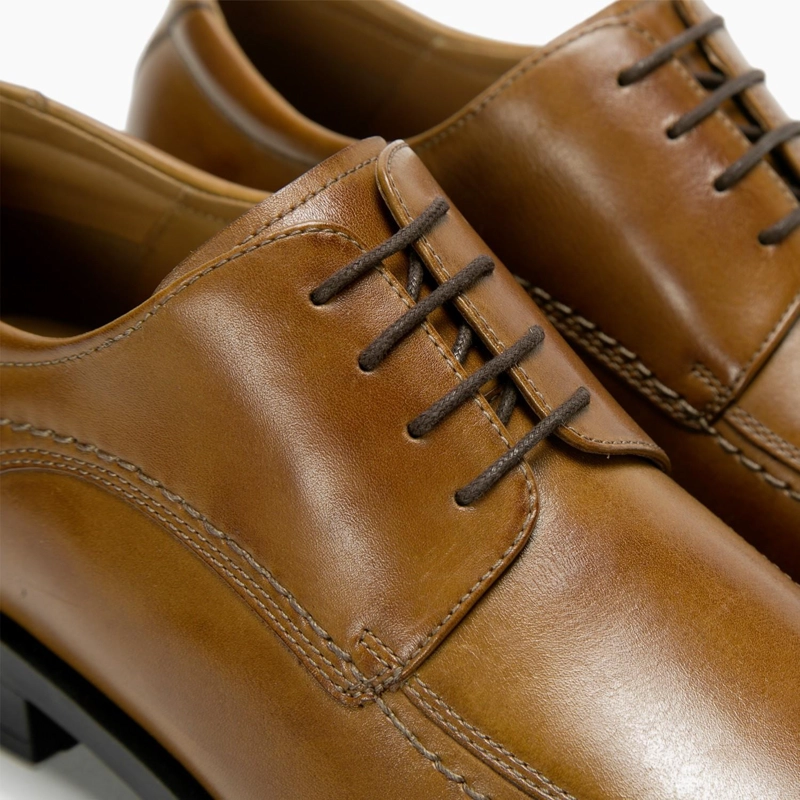 ZAPATO DE CUERO HOMBRE GUANTE CAMEL FIRENZE 0033147 - 4