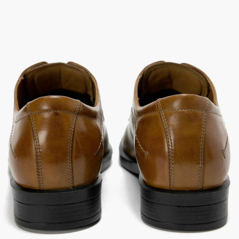 ZAPATO DE CUERO HOMBRE GUANTE CAMEL FIRENZE 0033147 - 5