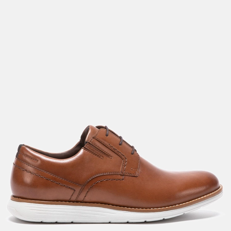 ZAPATO DE CUERO HOMBRE GUANTE CAMEL CAMBRIDGE 0034207 - 1