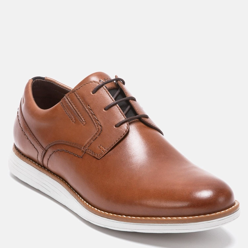 ZAPATO DE CUERO HOMBRE GUANTE CAMEL CAMBRIDGE 0034207 - 2