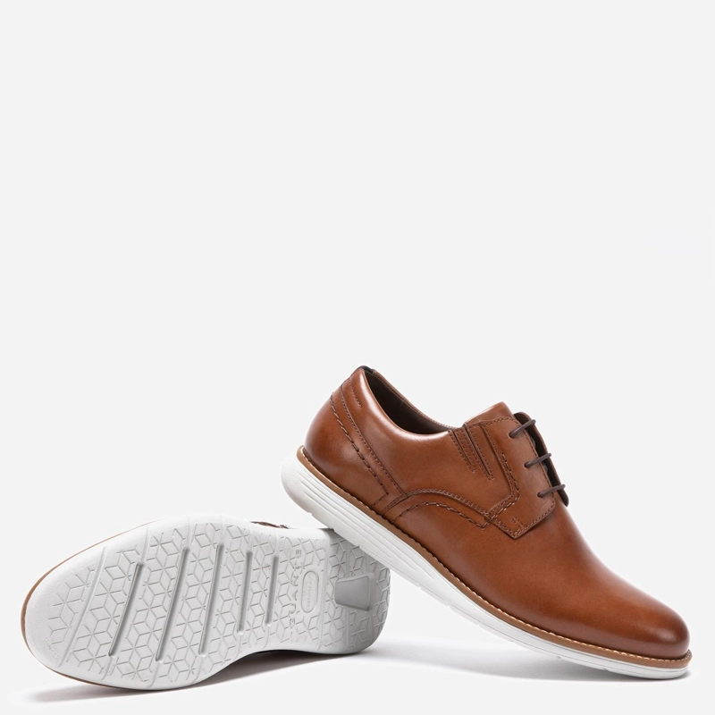 ZAPATO DE CUERO HOMBRE GUANTE CAMEL CAMBRIDGE 0034207 - 3