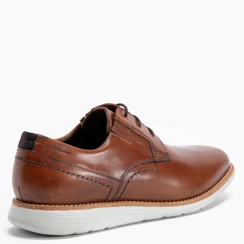 ZAPATO DE CUERO HOMBRE GUANTE CAMEL CAMBRIDGE 0034207 - 5