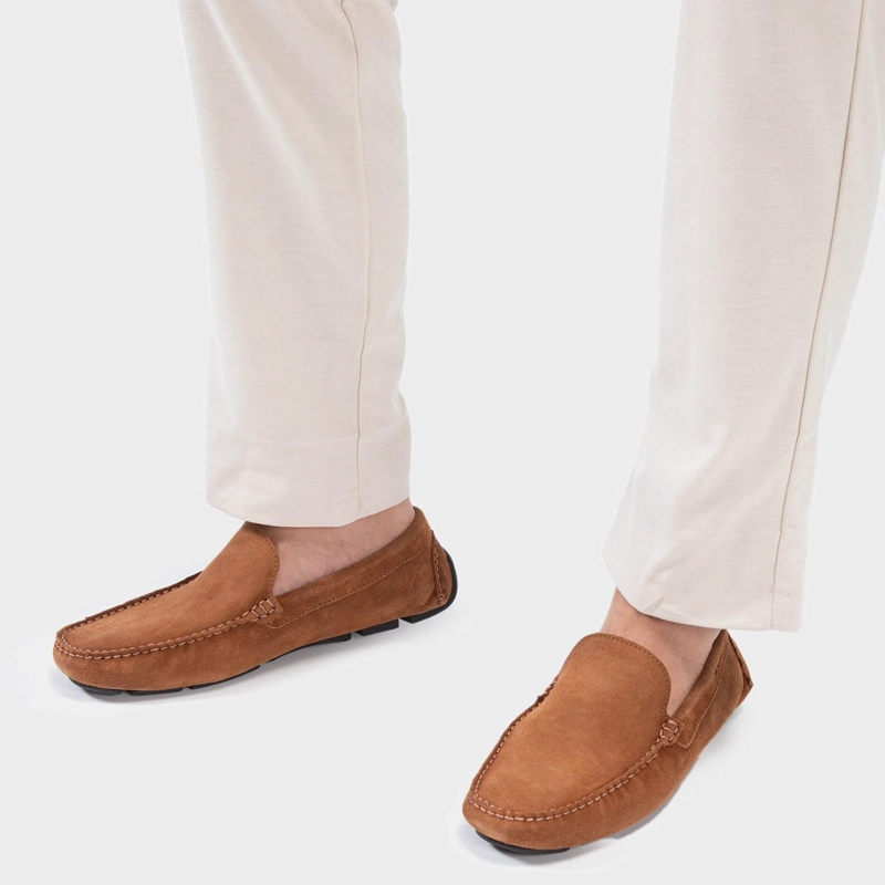 MOCASIN DE CUERO HOMBRE GUANTE WHISKY COSTA RICA 0035391 - 2