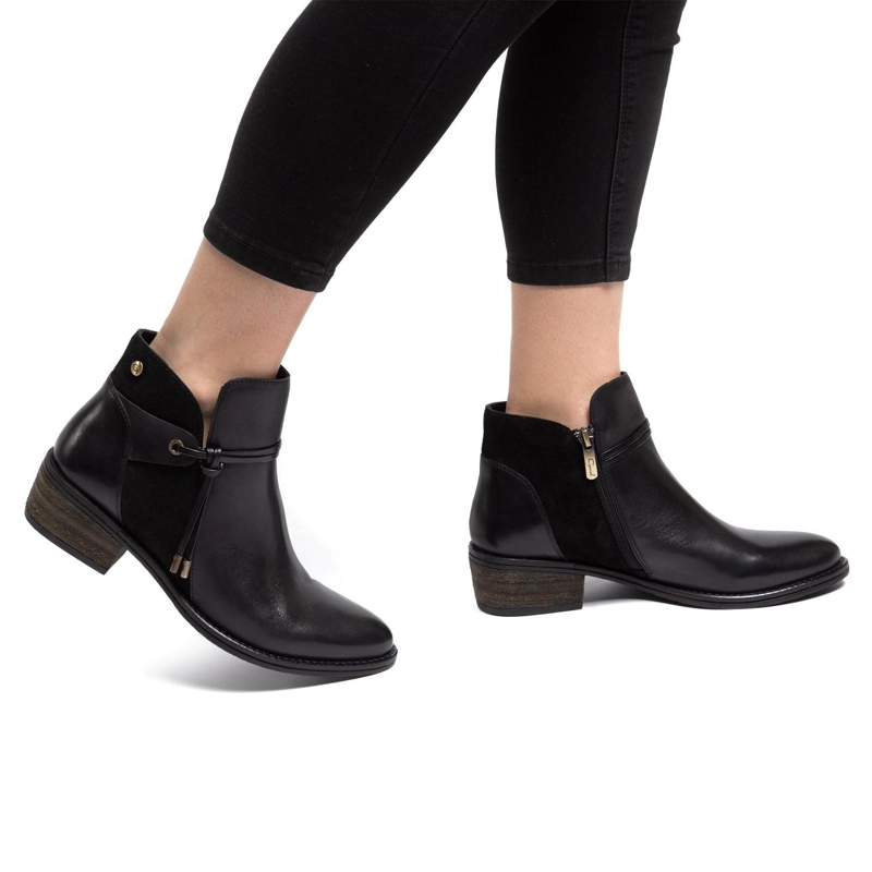 BOTIN DE CUERO MUJER GACEL NEGRO GINA - 2