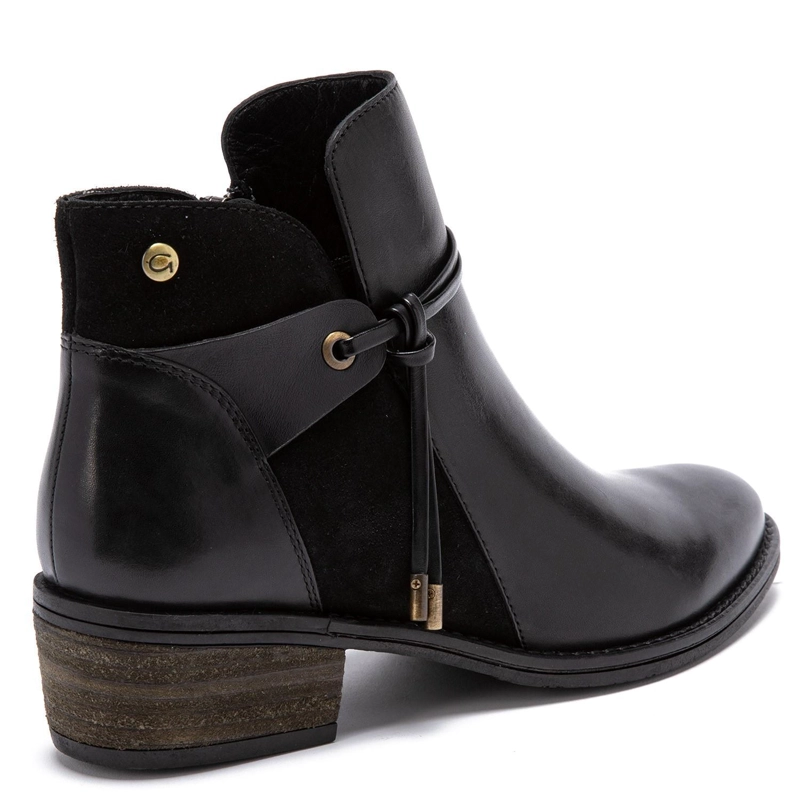 BOTIN DE CUERO MUJER GACEL NEGRO GINA - 5