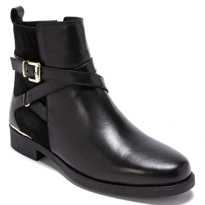 BOTIN DE CUERO MUJER GACEL NEGRO HORTENCIA - 3