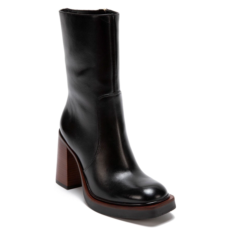BOTA DE CUERO MUJER GACEL NEGRO ELEONORA 0659202 - 3