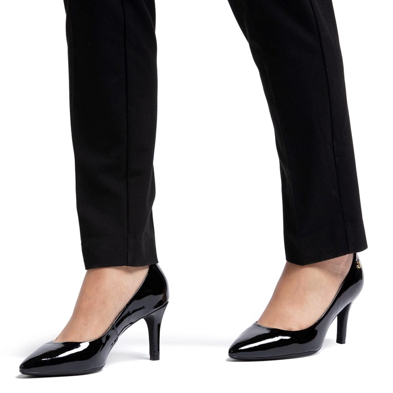 ZAPATO DE CUERO MUJER GACEL NEGRO ESTELLE - 2