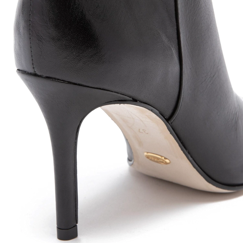 BOTA DE CUERO MUJER GACEL NEGRO JAZMIN - 4