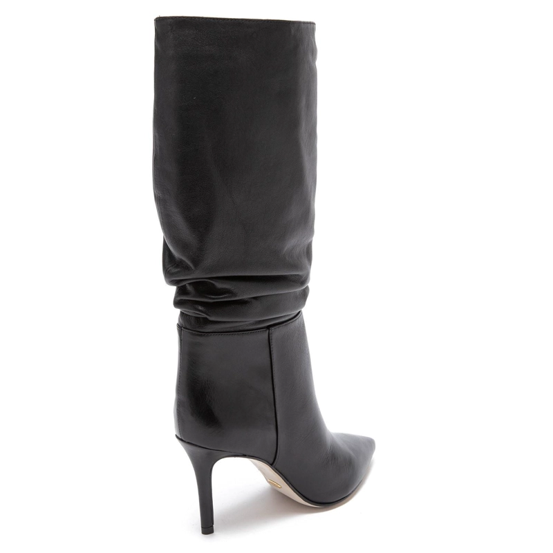 BOTA DE CUERO MUJER GACEL NEGRO JAZMIN - 5