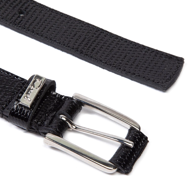 CINTURON CUERO GACEL NEGRO ANCHO 2.5 CMS - 1