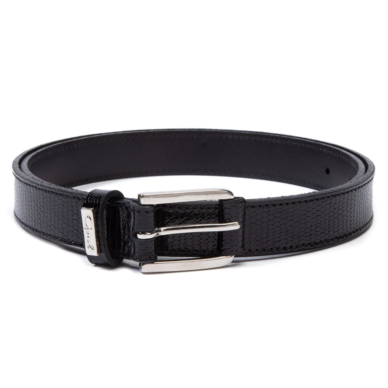 CINTURON CUERO GACEL NEGRO ANCHO 2.5 CMS - 2
