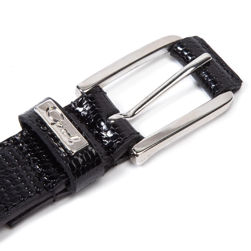 CINTURON CUERO GACEL NEGRO ANCHO 2.5 CMS - 3