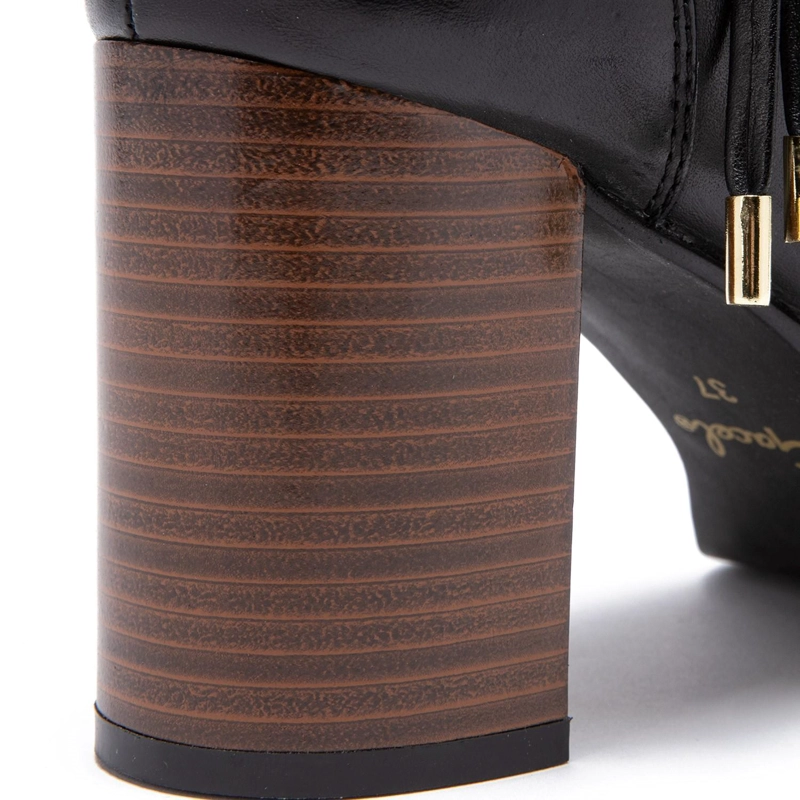 BOTIN DE CUERO MUJER GACEL NEGRO JUANA - 4