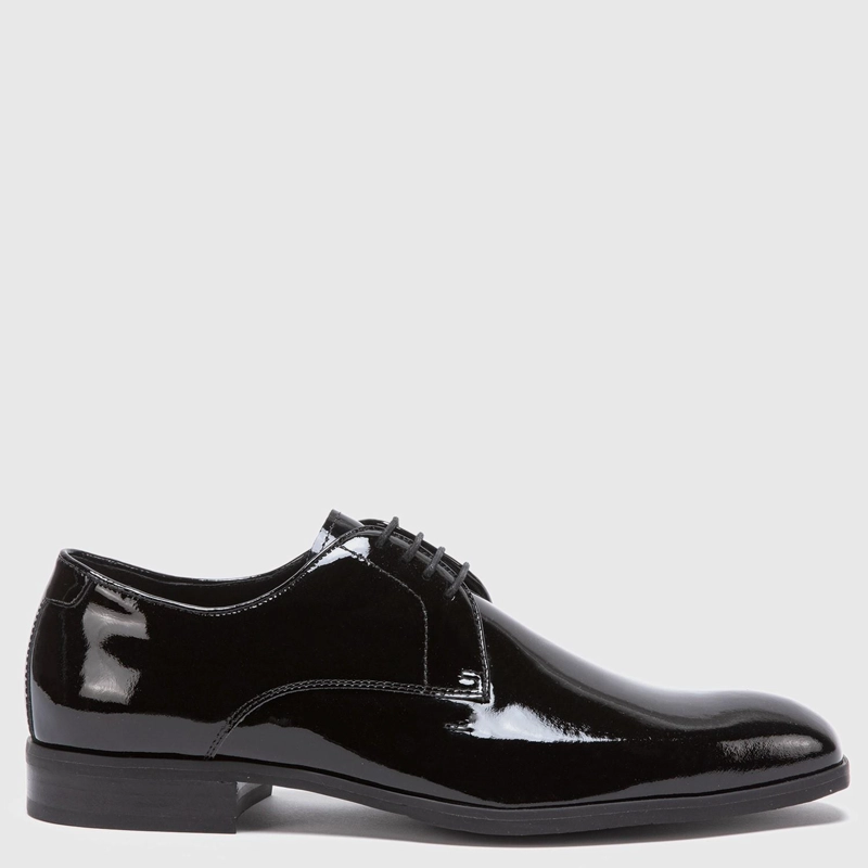 ZAPATO DE CUERO HOMBRE GUANTE NEGRO PERUGIA 0035275 - 1