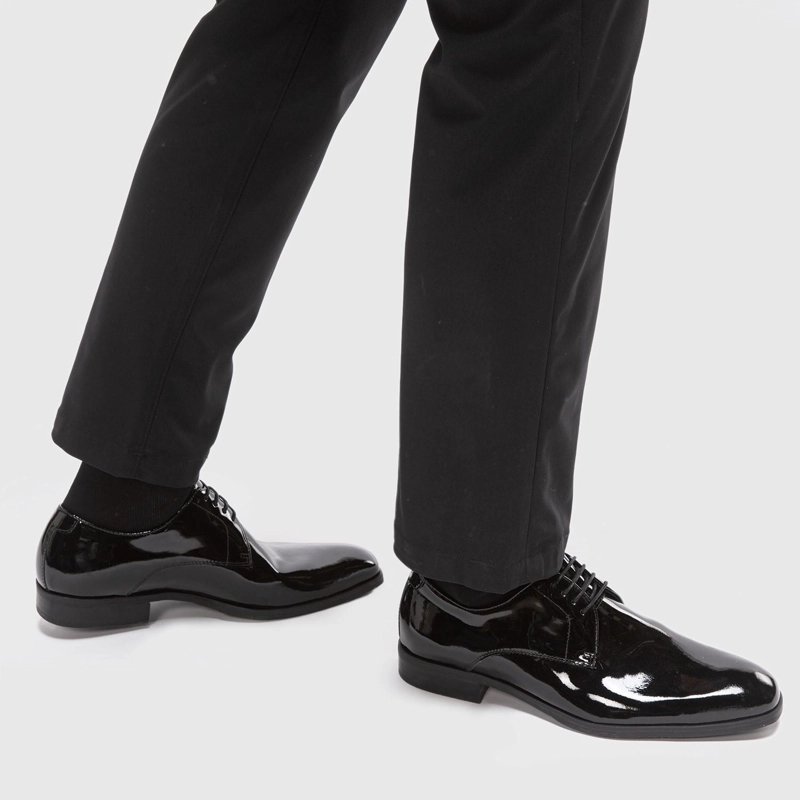 ZAPATO DE CUERO HOMBRE GUANTE NEGRO PERUGIA 0035275 - 2