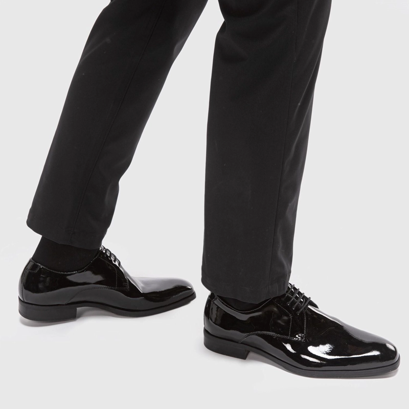 ZAPATO DE CUERO HOMBRE GUANTE NEGRO PERUGIA - 2